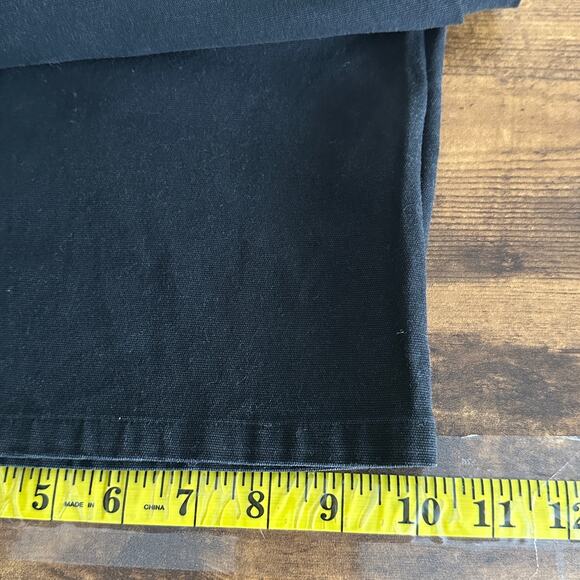 Eileen Fisher Wide Leg Jeans Medium Dark Black Denim 97 Cotton Preppy EUC $188 - Picture 6 of 9